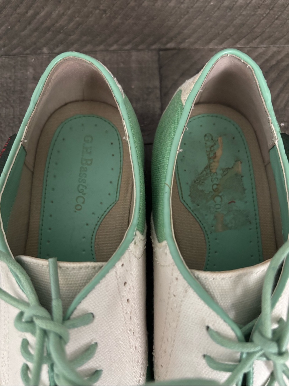 Vintage Retro Soft Girl Feminine G.H. Bass & Co. Elizabeth Oxfords Size US 7 - Picture 3 of 5